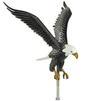 Natural Aluminum Flying Eagles for Exterior Flagpoles