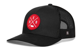 Nebraska Trucker Hat  |  Red NEB X Snapback