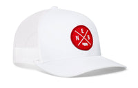 Nebraska Trucker Hat  |  Red NEB X Snapback