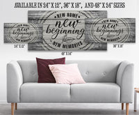 New Home New Beginnings - Canvas