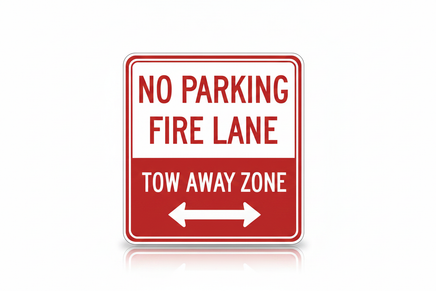 No Parking Fire Lane - 18x12 Horizontal