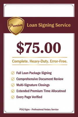 Notary Loan Signing Service