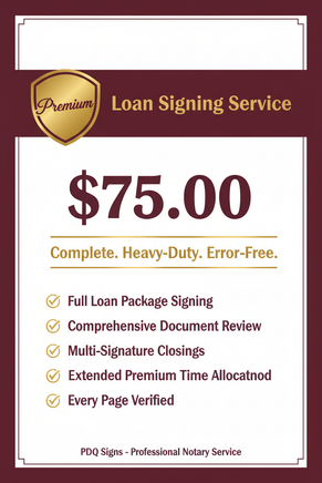 Notary Loan Signing Service