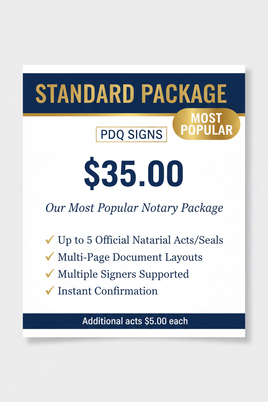 Notary Standard Package