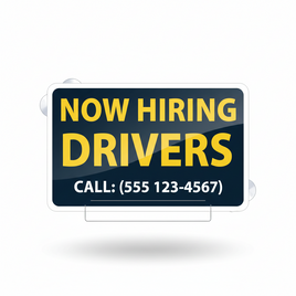 Now Hiring Drivers Decal