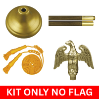 Oak Flagpole Display Kit