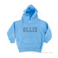 CUSTOM EMBROIDERED OUTLINE NAME - CHILD HOODIE
