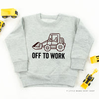 OFF TO WORK - Child Sweater