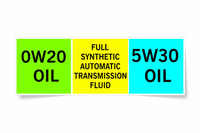 Oil Type Identification Decals Full - OW20 Oil