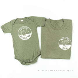 Reel Cool Dad (pocket) / Daughter - Set of 2 Tees