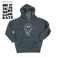 One of Those Home School Days - Melty Smiley (f & b) - Child HOODIE