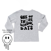One of Those School Days - Melty Smiley (f & b) - Child Long Sleeve Tee