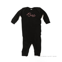 Birthday Number - One - New Cursive - Baby Sleeper