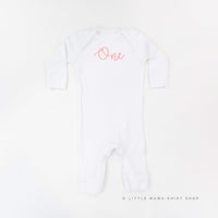 Birthday Number - One - New Cursive - Baby Sleeper