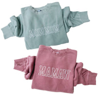 Embroidered PIGMENT Crewneck - OUTLINE NAME