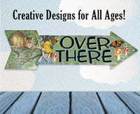 Over There - Directional Arrow - Metal Sign