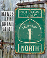 Pacific Coast Highway California 1 - Metal Sign