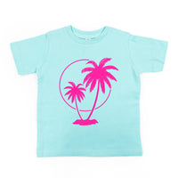 2 Palm Trees with Sun - Child Tee