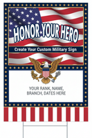 Patriotic Military Sign Design