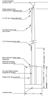 Tried & True Series Residential Aluminum Flagpole