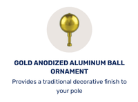 Patriotic Series Residential Aluminum Flagpole