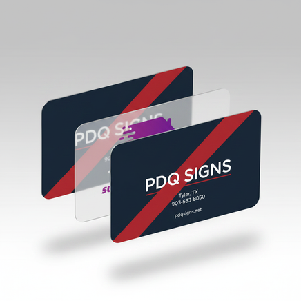 PDQ Signs Plastic Business Cards