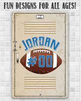 Personalized - American Football - Metal Sign