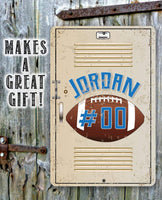 Personalized - American Football - Metal Sign