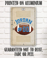 Personalized - American Football - Metal Sign