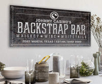Personalized - Backstrap Bar - Canvas