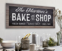 Personalized - Bake Shop - Canvas