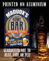 Personalized - Bar Decor - Metal Sign