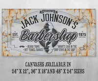 Personalized - Barber Shop - Canvas