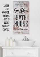 Personalized - Bath House - Canvas