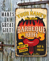 Personalized - BBQ Joint - Metal Sign