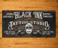 Personalized - Black Ink Tattoo - Canvas