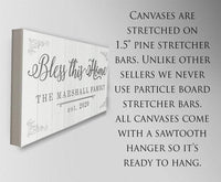 Personalized - Bless This Home - Canvas