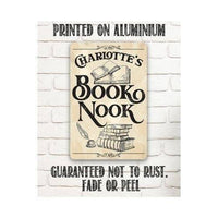 Personalized - Book Nook - Metal Sign