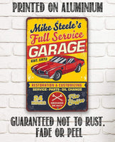 Personalized - Car Repair Garage - Metal Sign