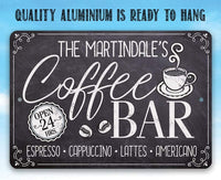Personalized - Coffee Bar Open 24 Hours - Metal Sign