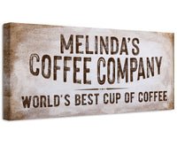 Personalized - Coffee Co - Canvas