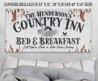 Personalized - Country Inn B&B - Canvas