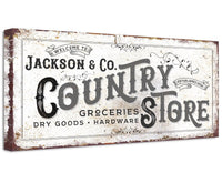 Personalized - Country Store - Canvas