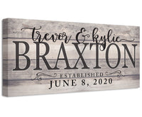 Personalized - Couple Names - Canvas