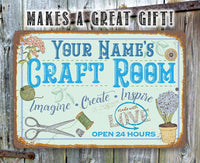 Personalized - Craft Room - Metal Sign