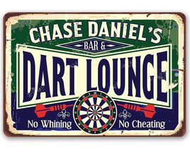 Personalized - Dart Lounge and Bar - Metal Sign