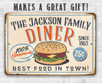 Personalized - Diner - Metal Sign