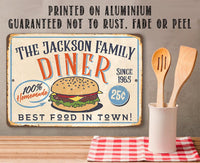 Personalized - Diner - Metal Sign
