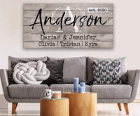 Personalized - Family Name - Canvas