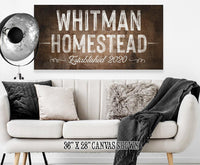 Personalized - Family Name - Canvas